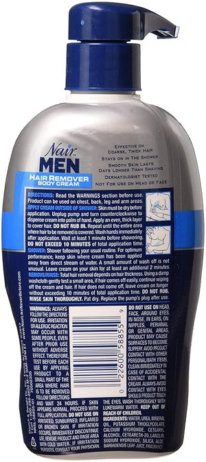 Nair For Men Hair Removal Body Cream, 13 Fl Oz (Pack of 3)