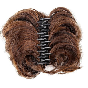 Hair Accessories Synthetic Messy Bun Wavy Curly Bun Ponytail Hair Extensions Fancy Curly Bun Claw Clip Bun Wig For Women Hair Pieces For Women(1pcs-01)