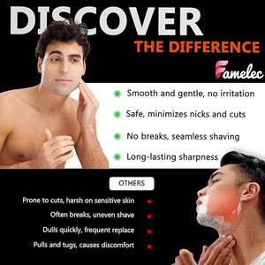 3 Pack Freedom Shaver Heads Compatible with Freedom Grooming Replacement Blades for Bald Men Head Shaver Kit Refills Waterproof Razor Kits Fit for Electric Razor Shaver Replacement Blades