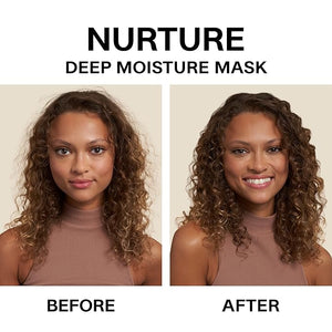 JVN Nurture Deep Moisture Mask Hydrating Hair Mask Conditioning Treatment Reduces Frizz &amp Adds Nourishment All Hair Types Sulfate Free (5 Fl Oz)