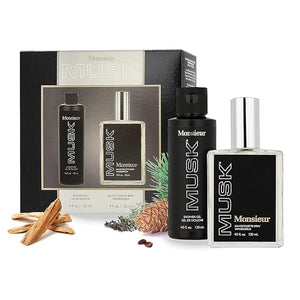 Dana Monsieur Musk Gift Set - EDT Spray &amp; Shower Gel