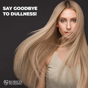 Robson Peluquero 4 Forces Blonde Toning Kit | Hair Toner Gloss+ Shampoo | Neutralizes Yellow, Orange &amp; Red Tones |Deep Hydration &amp; Color Correction for Brassy, Bleached, Highlighted Hair 2x10.