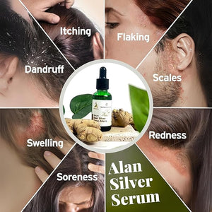 ABERA Alan Silver Serum ? Botanical Hydrating Serum for Dry &amp; Sensitive Skin ? Nourishes &amp; Moisturizes with Black Ginger, Cedar Oil &amp; Neem ? Lightweight Formula for All Skin Types (2 Boxes