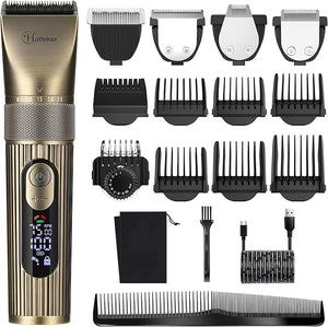 Hatteker Men's Beard Trimmer Professional Cordless Hair Clipper Barber Clipper Shaver Detail Trimmer for Men Waterproof 4 in 1