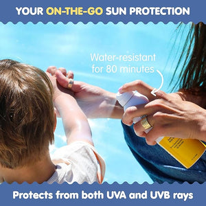 Tubby Todd Face and Body Mineral Protection Sunscreen Kit for Baby Toddler and Kids - The Sun Bundle - Sunscreen Lotion 4 Fl Oz Sunscreen Spray 6 Fl Oz and Sunstick 0.5 Oz - Fragrance-Free