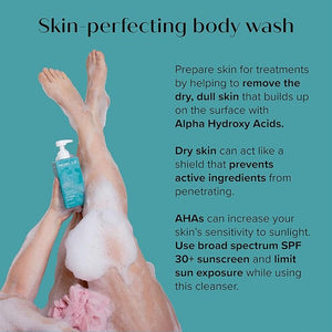 MEDIX Smooth &amp Firm 3PC Skin Care Set | Glycolic Acid Exfoliating Body Wash Gel + Firming Collagen Cream + Retinol Body Lotion Moisturizer Gift Box | Anti Aging Skin Care Products | Gifts For Wome