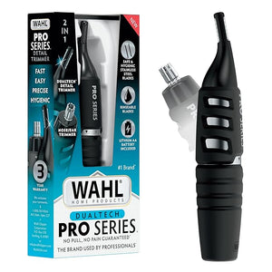 Wahl DualTech¢ç Pro Series¢ç 2 in 1 Lithium Battery Dual Sided Eyebrow Trimmer and Nose Hair Trimmer for Men ? Model 3025698