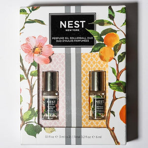 NEST New York Mini Perfume Oil Set Includes Turkish Rose and Seville Orange (2 X 0.1 Ounce)
