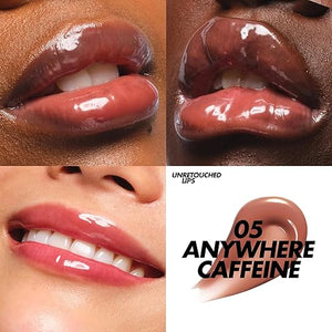 Make Up For Ever Super Boost Lip Gloss - 05 Anywhere Caffeine for Women - 0.3 oz Lip Gloss