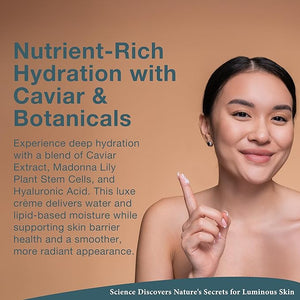 Lira Clinical BIO Caviar Cr?me - Daily Hydrating Facial Moisturizer with Advanced Peptide Complex and Vitamin C - Night Cream for Dry Skin - Travel Size Nourishing Cream for Skincare Routine - 1 oz