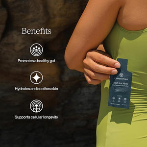 CYMBIOTIKA Irish Sea Moss Supplement Organic Wildcrafted Sea Moss with Aloe Vera Fulvic Minerals Postbiotics Gut Immune Skin Support On The go Packet 52 Servings 2 Month Supply