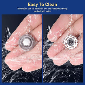 4pcs Shaver Replacement Blades for Skull Shaver Pitbull Boron PROTriple-ring Shaver Replacement Heads Compatible with Skull Shaver Pitbull Gold/Silver/Platinum/Diamond Pro Shaver and Palm Shaver