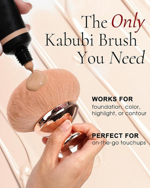 Upgraded Blend &amp Blur Body Makeup Brush for Self Tanner Tanning Lotion Sunscreen Applicator for Back Leg Makeup Kabuki Foundation Brush for Liquid Beauty Supreme Cream Bronzer Brush for Face Gol