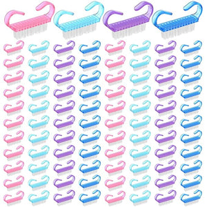 320 Pcs Handle Grip Nail Brush for Toes and Nails Cleaner Pedicure Scrubbing tool kit for Men and Women