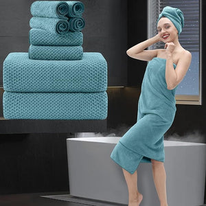 8 Piece Bathroom Towel Set |2 Oversized Large Bath Towels Sheet2 Hand Towels and 4 Washcloths| 600GSM Ultra Soft Luxury Premium Towel Set Highly Absorbent Quick Dry Hotel Towel CollectionTurquoise