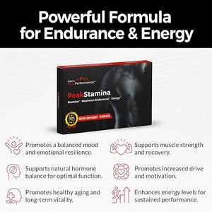 Male Maximizer Supplement - Energy Endurance &amp Stamina Support for Peak Performance with Horny Goat Weed Ashwagandha Tongkat Ali &amp Maca - 10pk Capsules