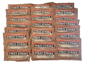 First Strike Energy Bar Full Size [2.3oz] - Authentic Long-Life USGI MRE Ration Nutrition Bars. Many Flavors and Packs to choose from Recent Production dates (24 Apple-Cinnamon)