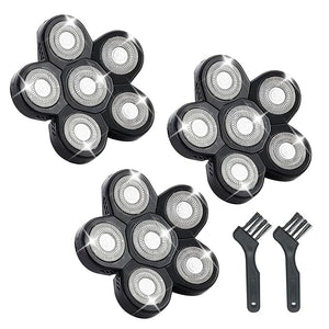 6 Head Shaver Replacement Razor Heads for Many Brands Bald Men's Electric Foil Shaver ReplacementUniversal Shaver Replacement Blades for Electric Razor for Men Bald and Face3Pack