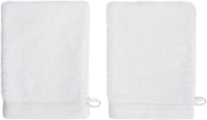 France Luxe Body French-Style Bath Mitt 2-Pack - White/White