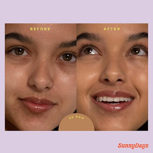 Tower 28 Beauty SunnyDays SPF 30 Tinted Mineral Sunscreen - For Sensitive Skin - 2-in-1 Facial Broad Spectrum UVA/UVB Protection + Foundation - Shade 30 PCH - Medium with Yellow Undertones 1 Fl Oz