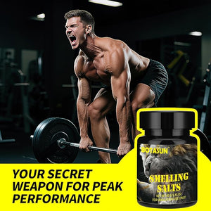 Smelling Salts - Powerful Salts for Athletes in Hockey Weightlifting &amp Powerlifting | Instant Energy Boost Enhanced Focus &amp Mental Motivation | 40 g in 1 Bottle |-AA02