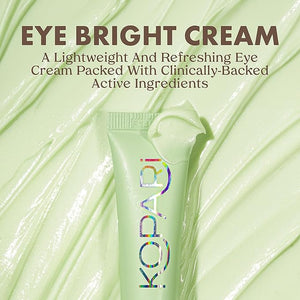 Kopari Niacinamide &amp; Caffeine Eye Bright Cream, Fade Dark Circles &amp; Reduce Puffiness, Tightens &amp; Smooths Appearance of Wrinkles, 0.5 oz
