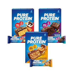 Pure Protein 18 Count Variety Pack - Galactic Brownie Sundae Cone Chocolate Peanut Butter