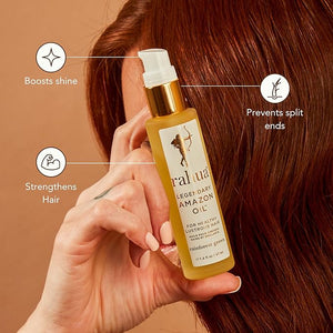 Rahua Legendary Amazon Hair Oil Lightweight Vegan Botanical Elixir Morete &amp Sacha Inchi Oils Enhances Shine &amp Smoothness Protects from Heat Hair Care for All Textures 1.6 Fl Oz
