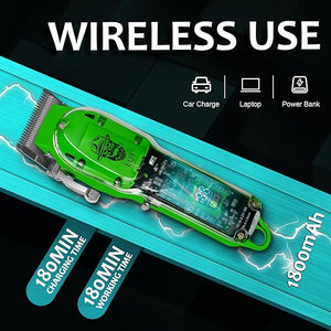 Professional Hair Clippers for Men Cordless Rechargeable Beard Trimmer &amp Haircut Kit Powerful Grooming Tool - Ideal Christmas Father's Day Gift for Dad Men