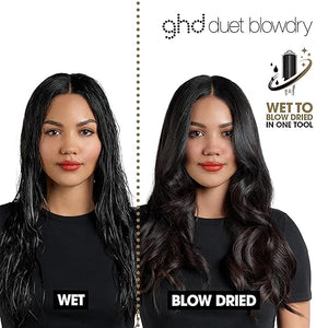 ghd Duet Blowdry-Hair Dryer Brush | Wet to Blow Dried with No Heat Damage | 3X More Volume with 24 Hour Long-Lasting Results | Blow Dry with No Fizz | 50% More Shine