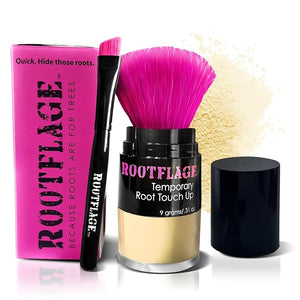 Rootflage Root Touch Up Powder Warm Blonde - Instant Temporary Hair Concealer for Roots Hairline Filler Cover Up
