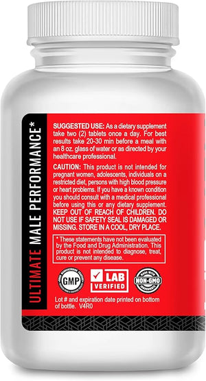 Mr Man - Male Performance and Enlargement Pills for Men - Increase Size Drive Strength and Endurance - Add Up to 6¡± Fast With Boosted Performance - 60 Tablets