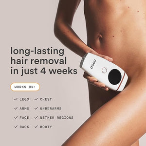 NEW Nood¢â Flasher 2.0 + Serum + Shaving Starter Kit ? IPL Laser Hair Removal Device for Women &amp Men with Refillable 5-Blade Razors &amp After Shave to Prevent Ingrowns &amp Slow Hair Regrowth ?