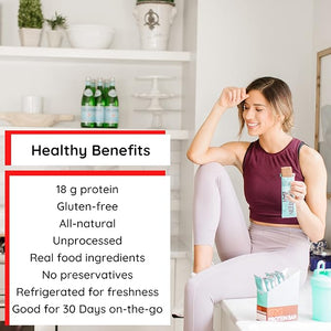 G2G Protein Bar, Almond Butter Lovers 2-Pack, 1 Box Almond Choc Chip &amp; 1 Box Almond Coconut, Healthy Snack, Delicious Meal Replacement, Gluten-Free, Refrigerated for Freshness, 16 Count (2 Packs o