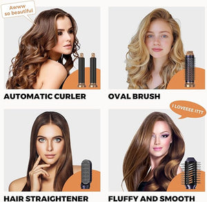6 in ONE Blow Dryer Brush,Air Curling Iron