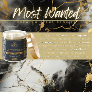 KXNG Cosmetics Body Butter Organic Skin Care for Men and Women Body Moisturizer Lotions and Creams Raw Shea Butter Cocoa Butter Mango Coconut Oil Hand Foot All Skin Types (Most Wanted)
