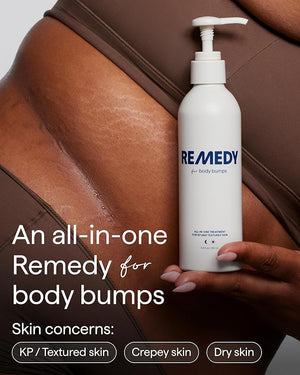 Remedy for Body Bumps ? Treatment for Keratosis Pilaris (KP) and Textured Crepey Skin with Urea Lactic Acid and Retinol -? Smoothing Body Moisturizer Lotion ? By Dermatologist Dr. Shah
