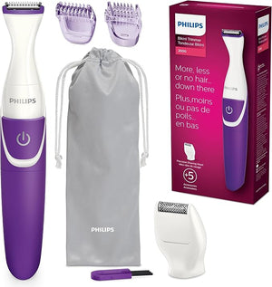 Philips Beauty Bikini Genie Cordless Trimmer for Bikini Line Hair Removal with Shaving Head and Comb BRT383/50