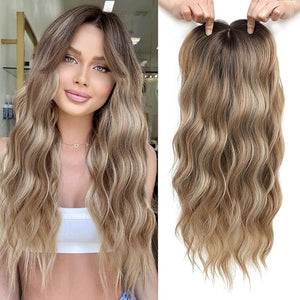 Hair Topper 20 Wavy Hair Toppers for Women 6.5x6.5¡± Base Size Hairtoppers for Women with Thinning hair Wavy Clip In