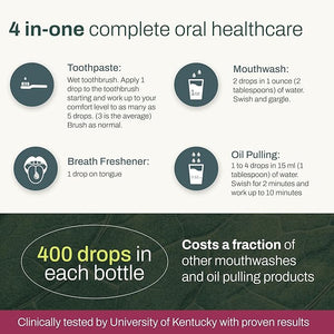 OraMD 4-in-1 Extra Strength Tooth Oil - Clinically Tested Gum Disease Treatment Gingivitis Treatment and Sensitive Teeth and Gums - All-Natural (2 Pack)