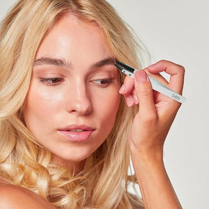 Rubis Classic Techno Stainless Steel Tweezers for Precise Eyebrows and Hair Removal Slanted Polymer Tips 1KS105 WhiteRubis Switzerland Swiss Made World Renowned Precision