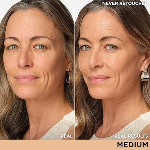 IT Cosmetics CC+ Nude Glow - Medium Coverage Foundation with SPF 40 &amp Brightening Glow Serum Lightweight Skin Tint 2% Niacinamide + Hyaluronic Acid Up to 24H Hydration Normal/Dry Skin - 1.08 f