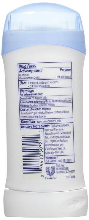 Dove Deodorant 2.6 Ounce Invisible Solid Powder (76ml) (6 Pack)