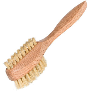 Redecker Natural Pig Bristle Nail Brush with Oiled Beechwood Handle 6-3/4-Inches