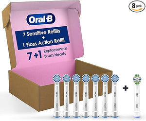 Oral-B Sensitive Gum Care Electric Toothbrush Replacement Brush Heads, 8 Count