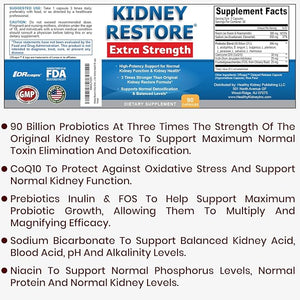 Kidney Cleanse Detox &amp Repair - Created by Kidney Health Expert Living w/Transplant - US Made Kidneys Support Supplement for Detox Flush Renal Vitamins &amp Renal Restoration 90 Capsules