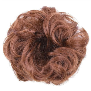 EARSHOT Hair Buns Hair Piece 1 Pack Synthetic Donut Bun Messy Bun Hair Slices Curly Wavy Headbands Women Bun Wig Synthetic Wig Hair Extensions Hair Accessories For Girls (Color : 30)