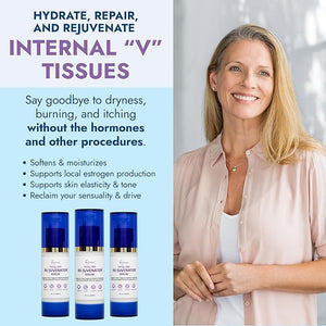 Total Fem ReJuvenator Serum - Internal Vaginal Moisturizer with DHEA and Hyaluronic Acid - Hormone-Free Intimate Vaginal Support for Menopause Postpartum and More - 30ml