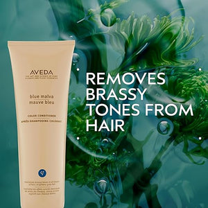 Aveda Blue Malva Color Conditioner | Purple Conditioner for Silver Gray Blonde Hair | Neutralizes Brassiness | Deeply Conditions Hair 8.5 Fl Oz
