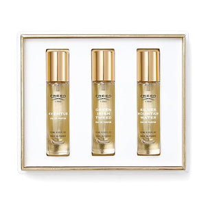 House of Creed Men's Holiday Gift Coffret Set, Features 3 Signature Cologne Scents of Aventus, Green Irish Tweed, &amp; Silver Mountain Water, 3 x 10ml